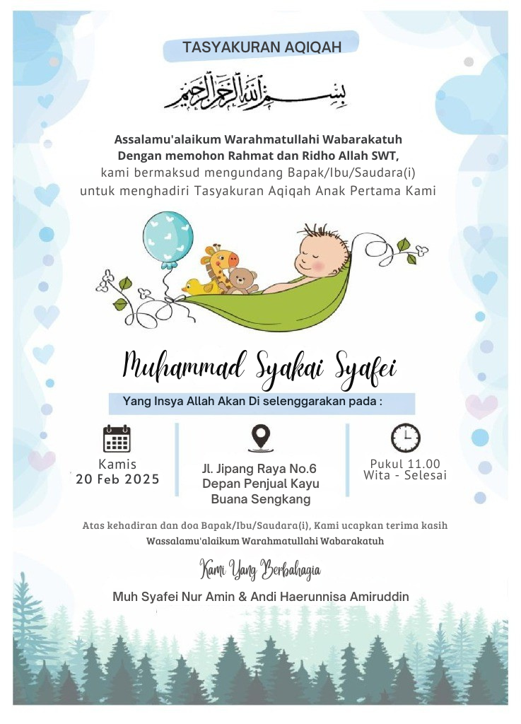 Muhammad Syakai Syafei Yang Insya Allah Akan Di selenggarakan pada